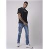 Project X Paris jeans abbigliamento 98% cotton, 2% elastan nero taglia 36, uso quotidiano casual