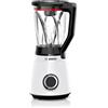 Bosch Serie 4 Frullatore VitaPower MMB4151W, Potente 1200 W, 30.000 giri/min, Lame Rinforzate in Acciaio Inox, Bicchiere Frullatore in Tritan da 1.5 L, Componenti Lavabili in Lavastoviglie, Bianco