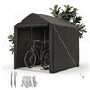 relaxdays Garage bici, box bici, capanno bici, tenda garage, tenda attrezzi, mobile 2 bici