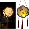 Lampada A Luce Cinese Luminosa In Legno Portatile A Lanterna Per Le Vacanze Di