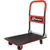 Carrello Pieghevole Da Trasporto Serie Pro, Capacità Massima 200 Kg, 4 Ruote Pie