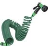 Tubo Acqua Giardino a Spirale Estensibile Pompa per Innaffiare Giardinaggio 15mt