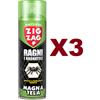 ZIG ZAG 3PZ ZIG ZAG RAGNI E RAGNATELE INSETTICIDA PREVIENE FORMAZIONE DI RAGNATELE 500ML