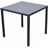 WS DESIGN Tavolo Autolivellante in Metallo per Esterni - 70x70 Grigio