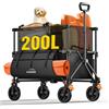 Does not apply 200L Carrello Spiaggia Portatutto Regolabile, Carrello Pieghevole Con Ruote Tutt