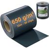 Does not apply Telo Frangivista in PVC per Rete a Doppia Sbarra - 650G/M² 35M X 19Cm - Schermo