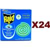 Raid 24 PZ RAID SPIRALE ANTIZANZARE DA 10 SPIRALI ZAMPIRONI INSETICCIDA PER ESTERNI
