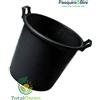 Pasquini&Bini Vaso plastica robusta raccolta acqua terra grow giardino mastello con manici