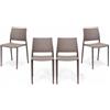 WS DESIGN Set di 4 Sedie Milano Polipropilene Ristorante Bar Tortora