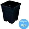 vaso plastica quadrato nero vasi resistenti esterno interno coltivazione piante