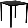 WS DESIGN Tavolo Autolivellante in Metallo per Esterni - 70x70 Nero