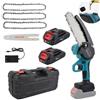 Mini Motosega 88W 2 Batterie 6"8" Pollici Sega Potatura Batteria Litio Valigetta