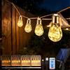 Does not apply 8M 16 Leds Catena Luminosa Esterno Solare, Corda Di Canapa Luci Solari Esterno,