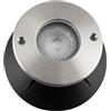 TECNOSWITCH Faretto segnapasso led incasso calpestabile esterno IP67 giardino 3W RGB INOX