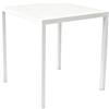WS DESIGN Tavolo Autolivellante in Metallo per Esterni - 70x70 Bianco