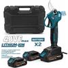 Forbice Elettrica da Potatura 48V Professionale con 2 Batterie Litio Display -