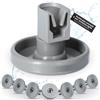 Does not apply | 8X Rulli Cestello Inferiori Adatti per Lavastoviglie AEG 5028696500/4, 5028696