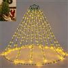 AuFiiy Luci Albero di Natale 350 LED 10 Ghirlande da 2 m 8 Modalità con Timer IP44