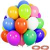 Trimming Shop 25.4cm Palloncini IN Lattice con Nastro Elio Festa Decorazione 100 Confezione