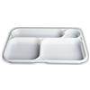 ISAP 400 Vassoi Monouso 4 Scomparti in Plastica Rigida Vassoio 36x24cm Usa e Getta o