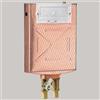 Pucci CASSETTA INCASSO RAME WC DOPPIO PULSANTE - 10 LT PLACCA DI COPERTURA BIANCA