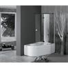 COLACRIL VASCA ANGOLO ASIMMETRICA 150X100 WAP BOX TELAIO E PANNELLO NON IDROMASSAGGIO