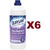 QUASAR 6 PZ QUASAR PAVIMENTI EXTRA PROFUMO ZERO ALONI SENZA RISCIACQUO 1LT