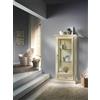 VETRINA CRISTALLIERA CREDENZA COLORE PANNA CUCINA SOGGIORNO VARI COLORI