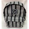 Just Hype UK Zaino americano Just Hype UK "vinyl stripe" righe bianco e nero tempo libero