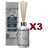 TESORI D'ORIENTE 3 TESORI D'ORIENTE DIFFUSORE AROMATICO CON BASTONCINI MUSCHIO BIANCO 200ML