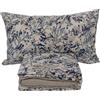 Zucchi Completo lenzuola inverno in Flanella di Cotone letto con angoli ZUCCHI Dorado