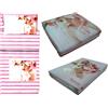 VALERIE - Tabor Smith Coordinato. Quilt trapuntino 100 gr. + Lenzuola. Singolo. VALERIE. 0.6 Rose Baby