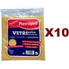 EUDOREX 10 PANNOPELL VETRI EXTRA MICROFORATO PANNO VETRI ACCIAIO MAIOLICHE PULISCE LUCID