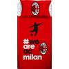 HERMET Lenzuola, Completo letto in 100% Cotone. Singolo. ROMA, INTER, MILAN, JUVENTUS