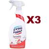 LYSOFORM 3 PZ LYSOFORM SGRASSATORE DISINFETTANTE SPRAY 750ML ELIMINA IL GRASSO OSTINATO