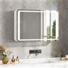 Does not apply Specchio Bagno Con Luce LED Regolabile, Specchio Bagno Contenitore 80X15X60 Cm C