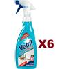 VETRIL 6 PZ VETRIL SPRAY VETRI &MULTIUSO CON ALCOOL AZIONE IGIENIZZANTE 650ML