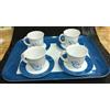 Brunner SET 4 TAZZE + VASSOIO IN MELAMINA BRUNNER CODICE 030028/030031 ARTICOLI TAVOLA