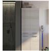 legnobagno MOBILE COLONNA PORTA LAVATRICE E ASCIUGATRICE 4 ANTE 70X62x192,5 ROVERE CHIARO