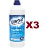 QUASAR 3 PZ QUASAR PAVIMENTI CLASSICO ZERO ALONI SENZA RISCIACQUO IGIENIZZA 1LT