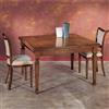 TAVOLO QUADRATO 128X128 CLASSICO ALLUNGABILE INTARSIATO