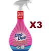 DEO DUE 3 PZ DEO DUE PROFUMATORE SGRASSATORE ROSA SPRAY 600ML PROFUMA E SGRASSA