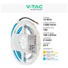V-TAC Striscia LED Flessibile 60W SMD Monocolore 168 LED/metro 24V Bobina 5 metri