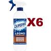 QUASAR 6 PZ QUASAR LEGNO LUCIDANTE CON CERA D'API SPRAY 650ML EFFICACIA PROFESSIONALE