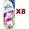 Glade 8 PZ GLADE SENSE & SPRAY RICARICA RELAXING ZEN DEODORANTE PER AMBIENTE 18ML
