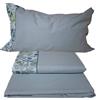 Fazzini Completo lenzuola matrimoniale set letto in flanella Fazzini Bacche
