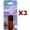 Air Wick 3 AIR WICK LAVANDA AMPOLLA RICARICA DIFFUSORE FRAGRANZE CON OLI ESSENZIALI 20ML
