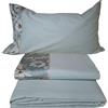 Fazzini Completo lenzuola matrimoniale set letto in flanella Fazzini Orticola