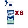 QUASAR 6 QUASAR VETRI DETERGENTE CON AMMONIACA SPRAY 580ML EFFICACIA PROFESSIONALE