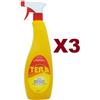 Ters 3 PZ TERS AMMONIACA PROFUMATA SENZA RISCIACQUO IGIENIZZANTE MULTIUSO 750ML